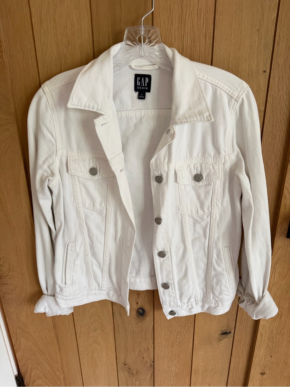 GAP White Denim Jacket